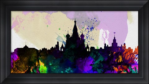 Framed Moscow City Skyline Print