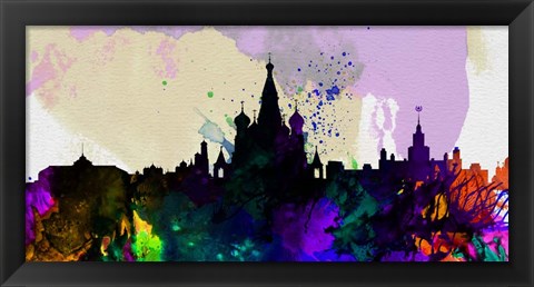 Framed Moscow City Skyline Print