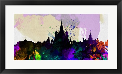 Framed Moscow City Skyline Print