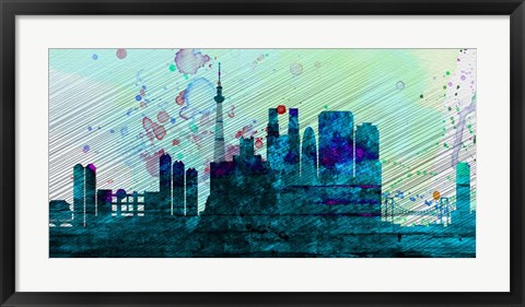 Framed Tokyo City Skyline Print