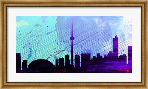 Framed Toronto City Skyline Print