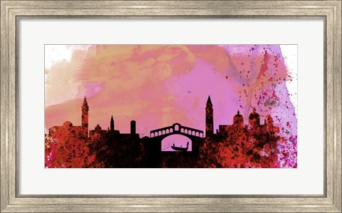 Framed Venice City Skyline Print