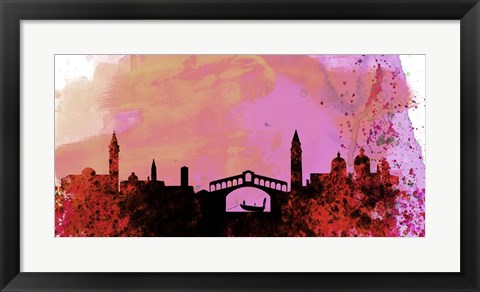 Framed Venice City Skyline Print