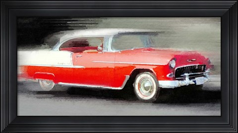 Framed 1955 Chevrolet Bel Air Coupe Print