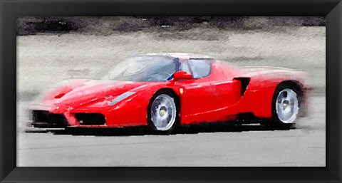 Framed 2002 Ferrari Enzo Print