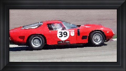 Framed Ferrari 250 GTB SWB Bizzarrini Print