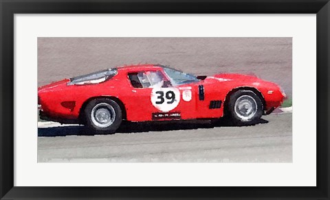 Framed Ferrari 250 GTB SWB Bizzarrini Print