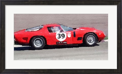 Framed Ferrari 250 GTB SWB Bizzarrini Print