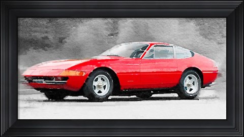 Framed 1968 Ferrari 365 GTB4 Daytona Print