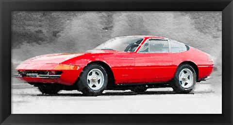 Framed 1968 Ferrari 365 GTB4 Daytona Print