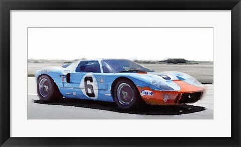 Framed Ford GT 40 Gulf Print