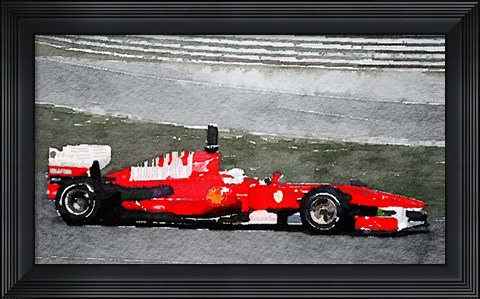 Framed Ferrari F1 Racing Print