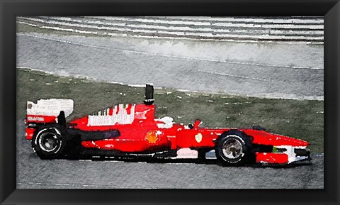 Framed Ferrari F1 Racing Print