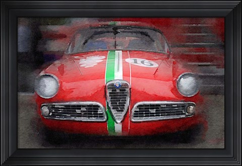 Framed 1959 Alfa Romeo Giulietta Print