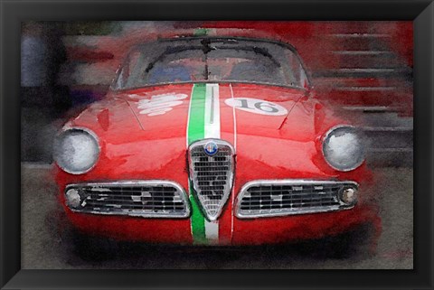 Framed 1959 Alfa Romeo Giulietta Print