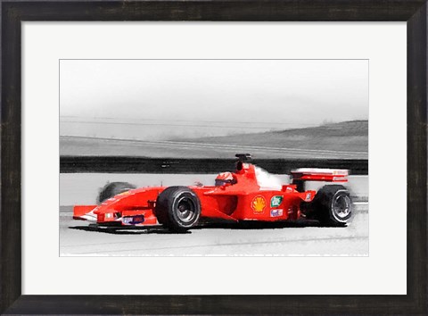Framed Ferrari F1 Laguna Seca Print