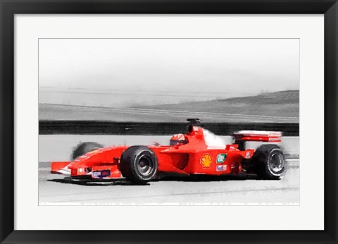 Framed Ferrari F1 Laguna Seca Print