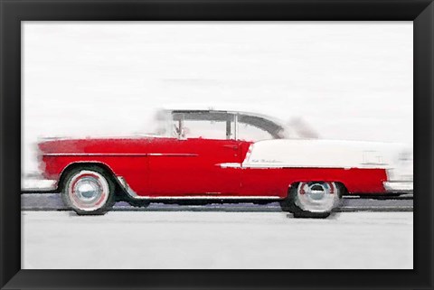 Framed 1955 Chevy Bel Air Print