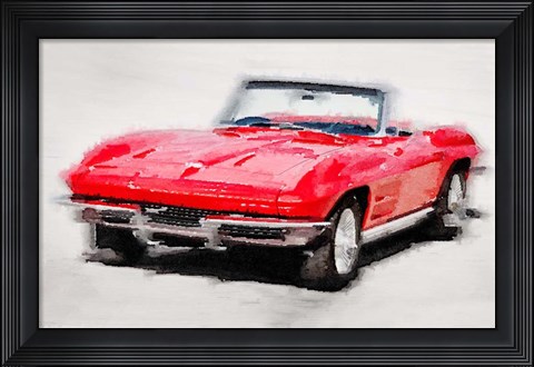 Framed 1964 Corvette Stingray Print