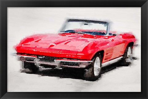 Framed 1964 Corvette Stingray Print