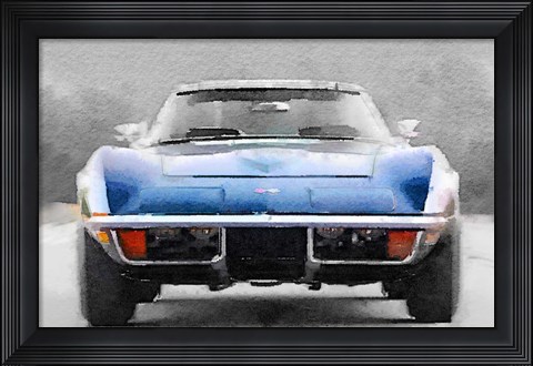 Framed 1972 Corvette Front End Print