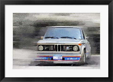 Framed 1974 BMW 2002 Turbo Print