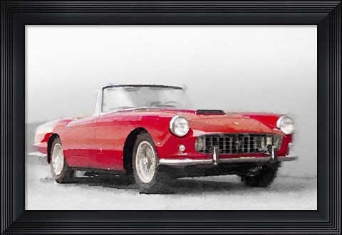 Framed 1960 Ferrari 250GT Pinifarina Print