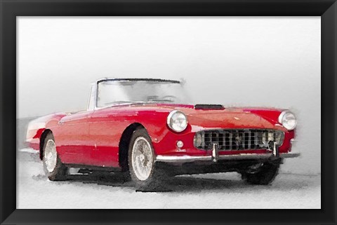 Framed 1960 Ferrari 250GT Pinifarina Print