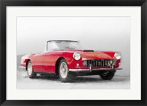 Framed 1960 Ferrari 250GT Pinifarina Print