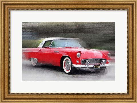 Framed 1955 Ford Thunderbird Print