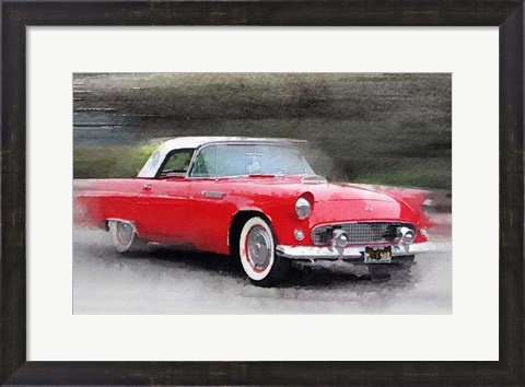 Framed 1955 Ford Thunderbird Print