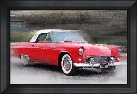 Framed 1955 Ford Thunderbird Print