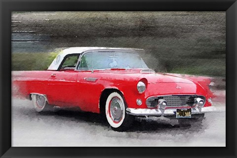 Framed 1955 Ford Thunderbird Print