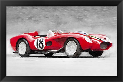 Framed 1957 Ferrari Testarossa Print