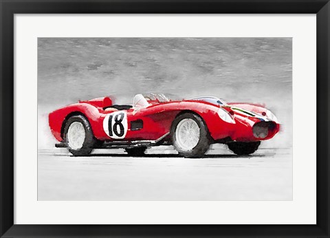 Framed 1957 Ferrari Testarossa Print