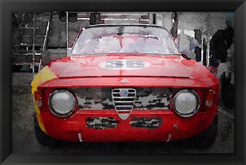 Framed 1967 Alfa Romeo GTV Print