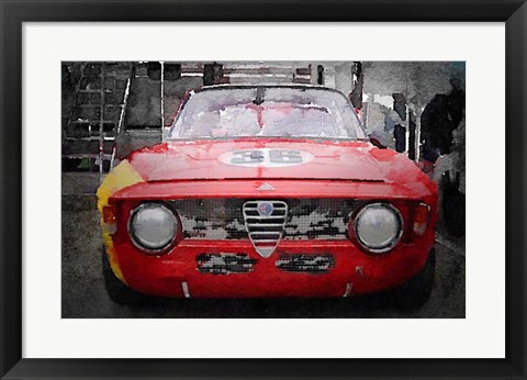 Framed 1967 Alfa Romeo GTV Print