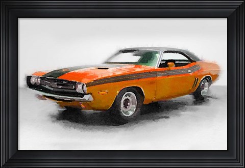 Framed 1968 Dodge Challenger Print
