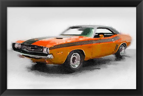 Framed 1968 Dodge Challenger Print