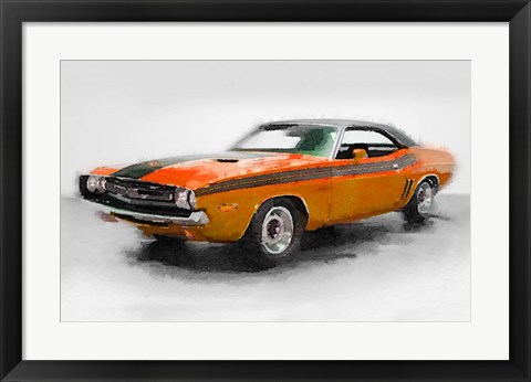 Framed 1968 Dodge Challenger Print