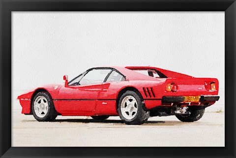 Framed 1980 Ferrari 288 GTO Print