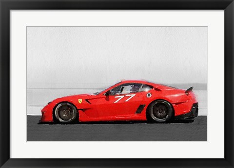 Framed 2006 Ferrari 599 GTB Fiorano Print