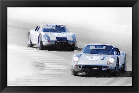 Framed Porsche 904 Racing Print