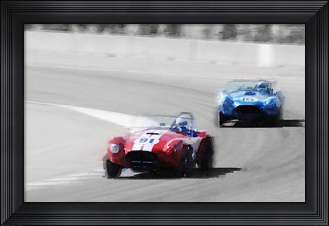 Framed AC Cobra Racing Monterey Print