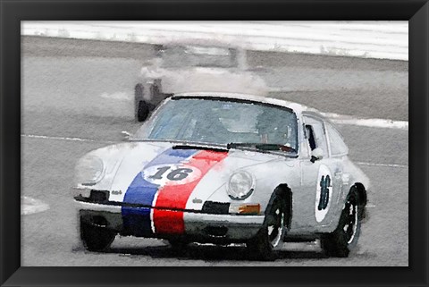 Framed Porsche 911 Race in Monterey Print