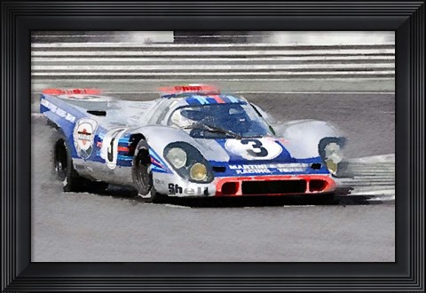 Framed Porsche 917 Martini Rossi Print