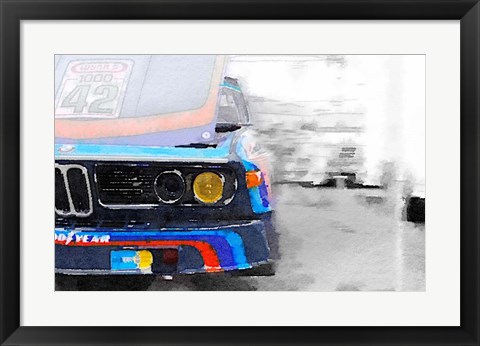 Framed BMW Lamp and Grill Print