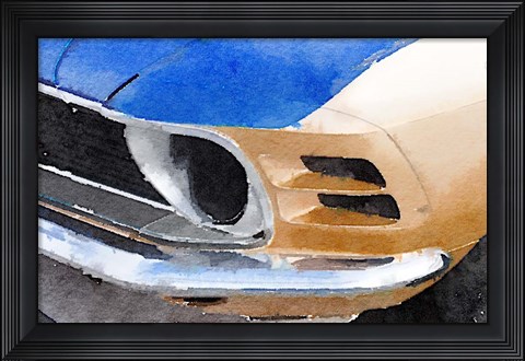 Framed Ford Mustang Front Detail Print