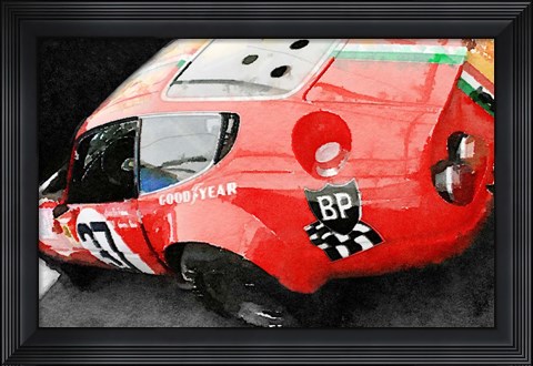 Framed Ferrari Reear Detail Print