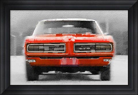 Framed 1968 Pontiac GTO Front Print